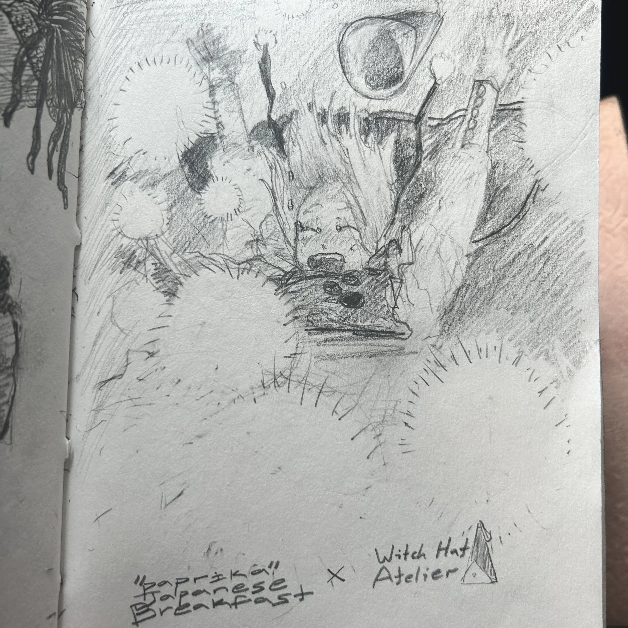 sketch weekly; week of 6/8; 2 of 2

wandered around listening to Paprika by Japanese Breakfast, and the lyrics reminded me of Witch Hat Atelier. I felt the urge to sketch something reverent and emotional to try to capture what the song sounded like. 