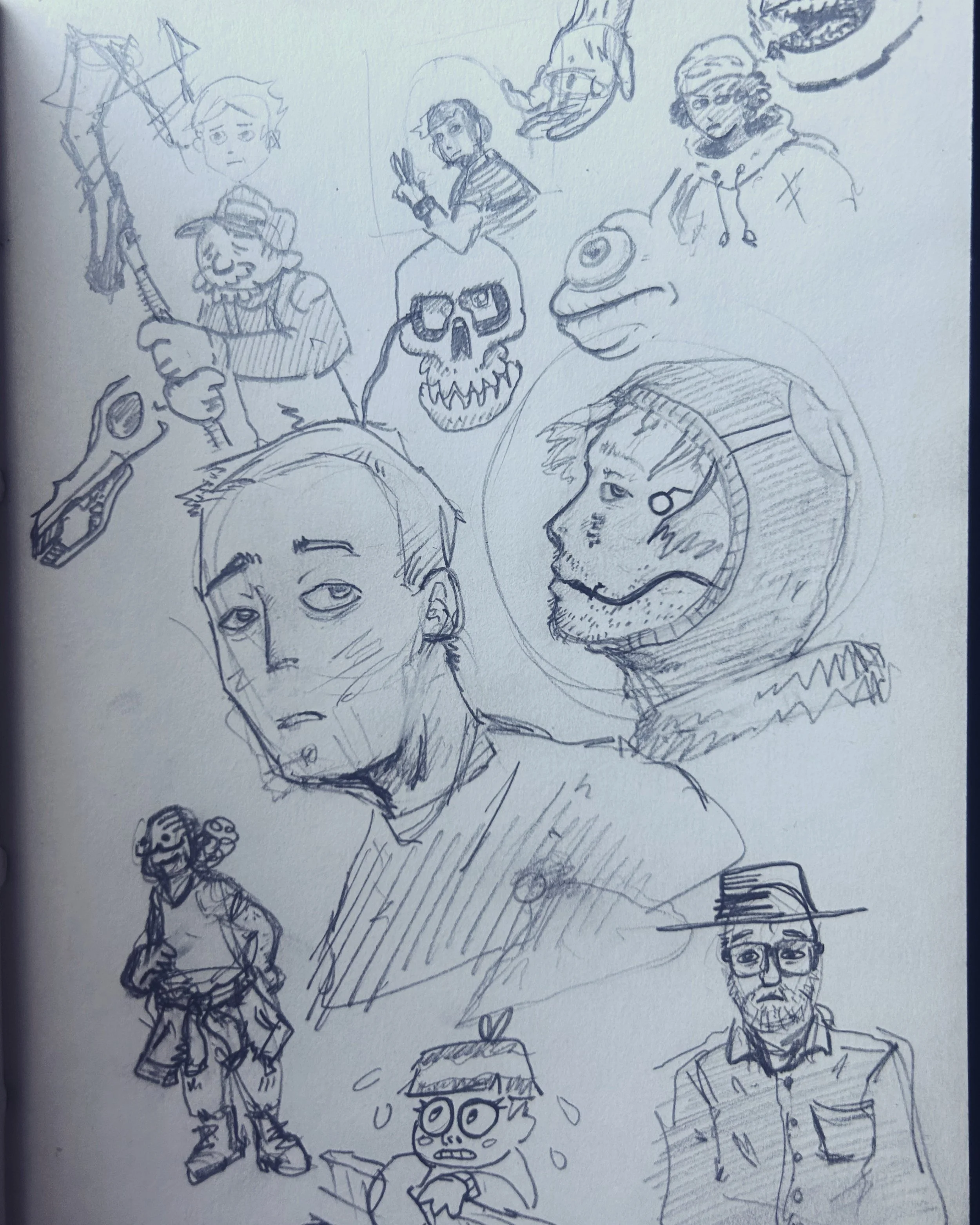 Trying to get back into posting here more regularly. Gonna start with something small: sketchbook updates.
--
#sketch #sketchbook #illustration #characterdesign #conceptart #pencil
