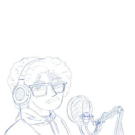 Lineart sketch.