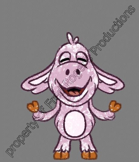 Cartoon Cousin - Calm 3. Rigging and animation in Esoteric Spine. Property of Fred Roger's Productions.
