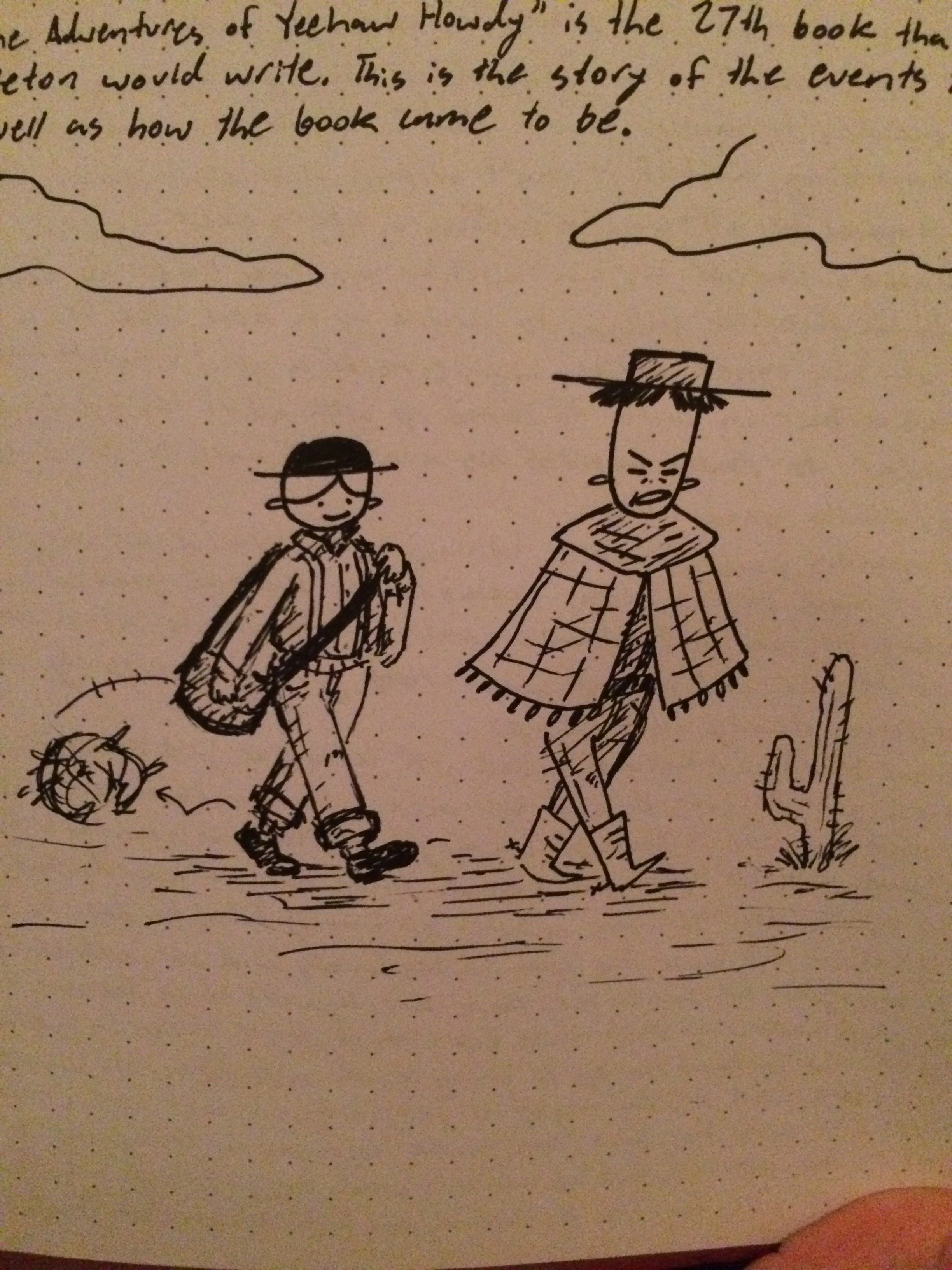 After college, I only touched Yeehaw in small ways, mostly focusing on writing out his story. The more I wrote, the more I found the other important character to this story: Winifred Pendleton.