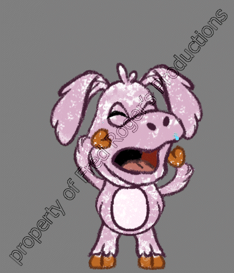 Cartoon Cousin - Sad 3. Rigging and animation in Esoteric Spine. Property of Fred Roger's Productions.