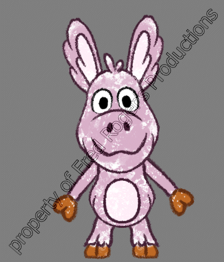 Cartoon Cousin - Happy 1. Rigging and animation in Esoteric Spine. Property of Fred Roger's Productions.