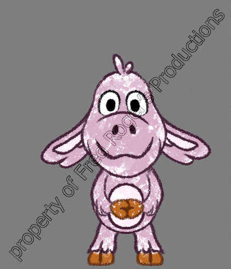 Cartoon Cousin - Calm 2. Rigging and animation in Esoteric Spine. Property of Fred Roger's Productions.