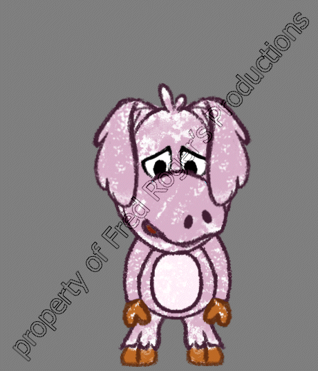 Cartoon Cousin - Sad 2. Rigging and animation in Esoteric Spine. Property of Fred Roger's Productions.