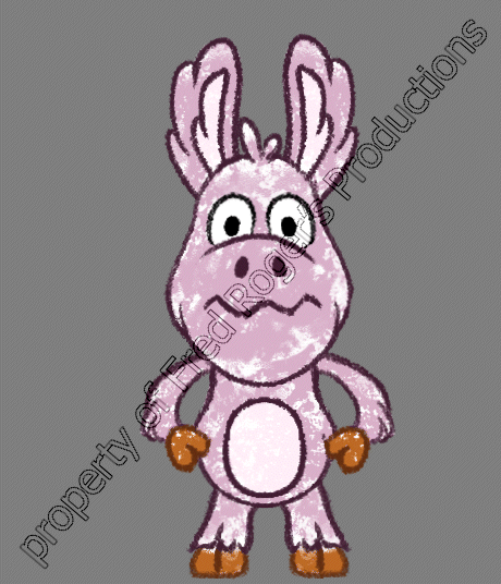Cartoon Cousin - Mad 3. Rigging and animation in Esoteric Spine. Property of Fred Roger's Productions.