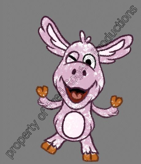 Cartoon Cousin - Silly 2. Rigging and animation in Esoteric Spine. Property of Fred Roger's Productions.