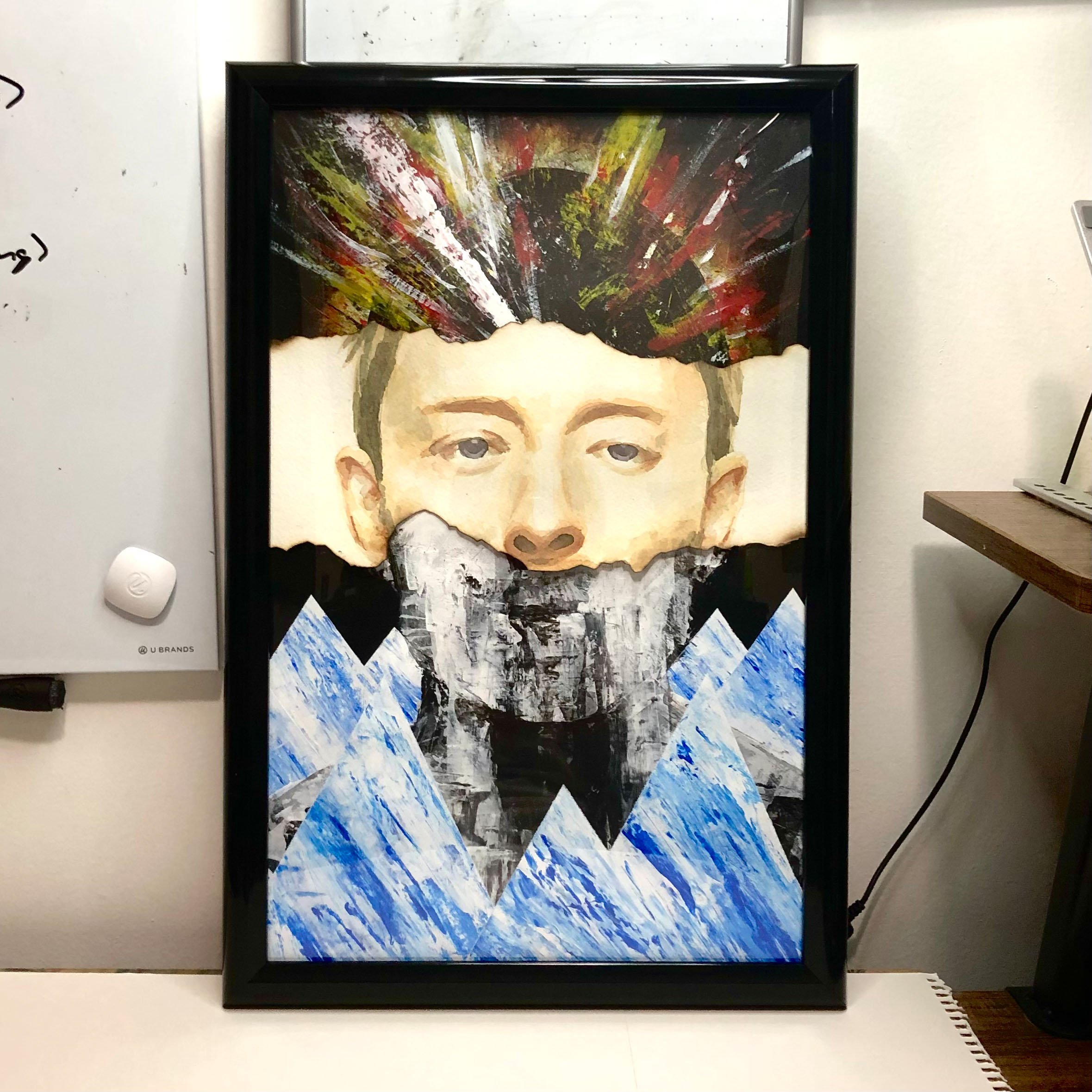 Here's the piece put together in frame.