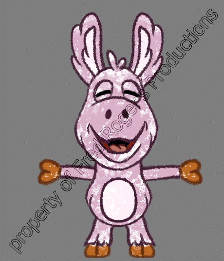 Cartoon Cousin - Happy 3. Rigging and animation in Esoteric Spine. Property of Fred Roger's Productions.