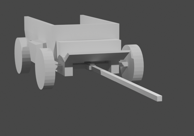 Around the same time, I was getting into messing around with Blender and found it useful as a references builder. I knew I wanted this chapter to feature a wagon that felt like a mix between classical wagon design with sci-fi technology attached to i
