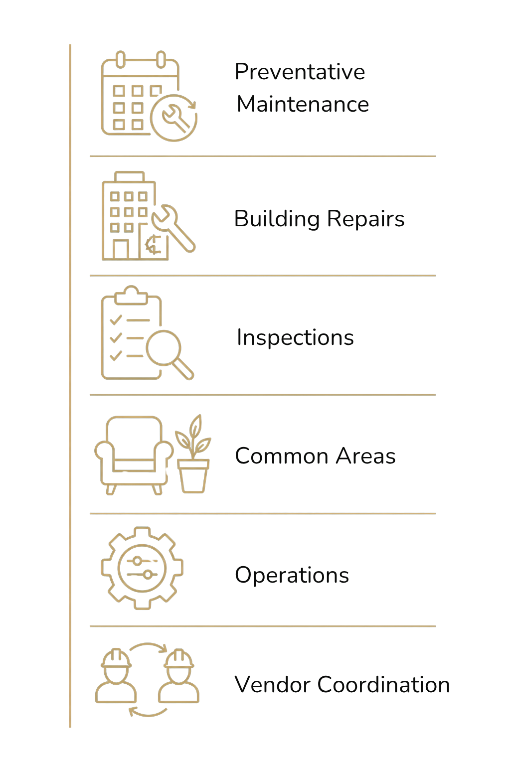 Infographic with icons and text about effective workplace practices: team collaboration, maintenance, reporting, common issues, and employee sharing.