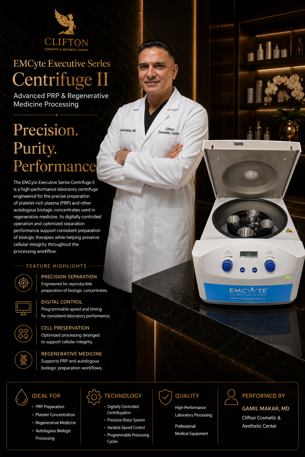 EMCyte Executive Series Centrifuge II