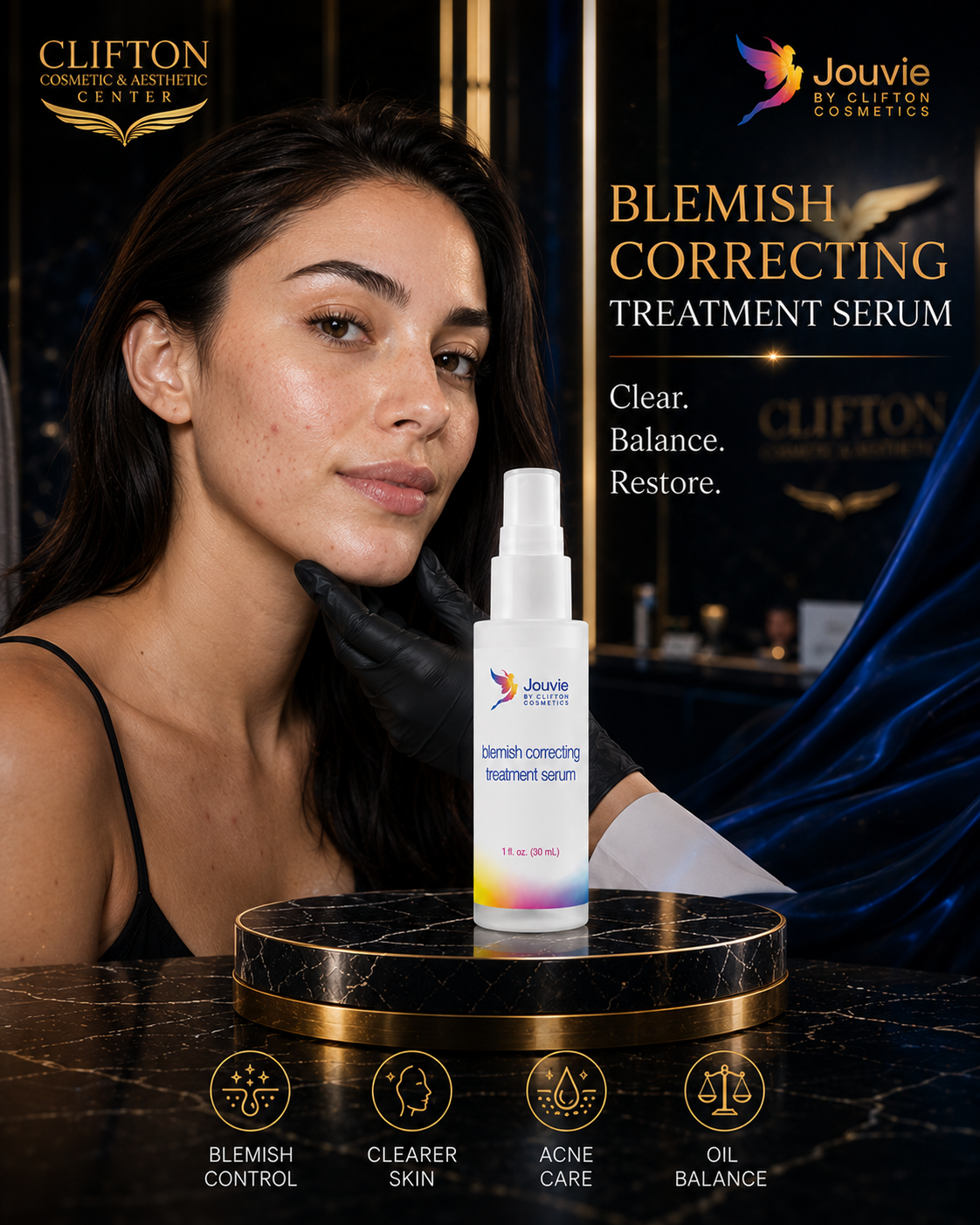 Blemish Correcting Treatment Serum.