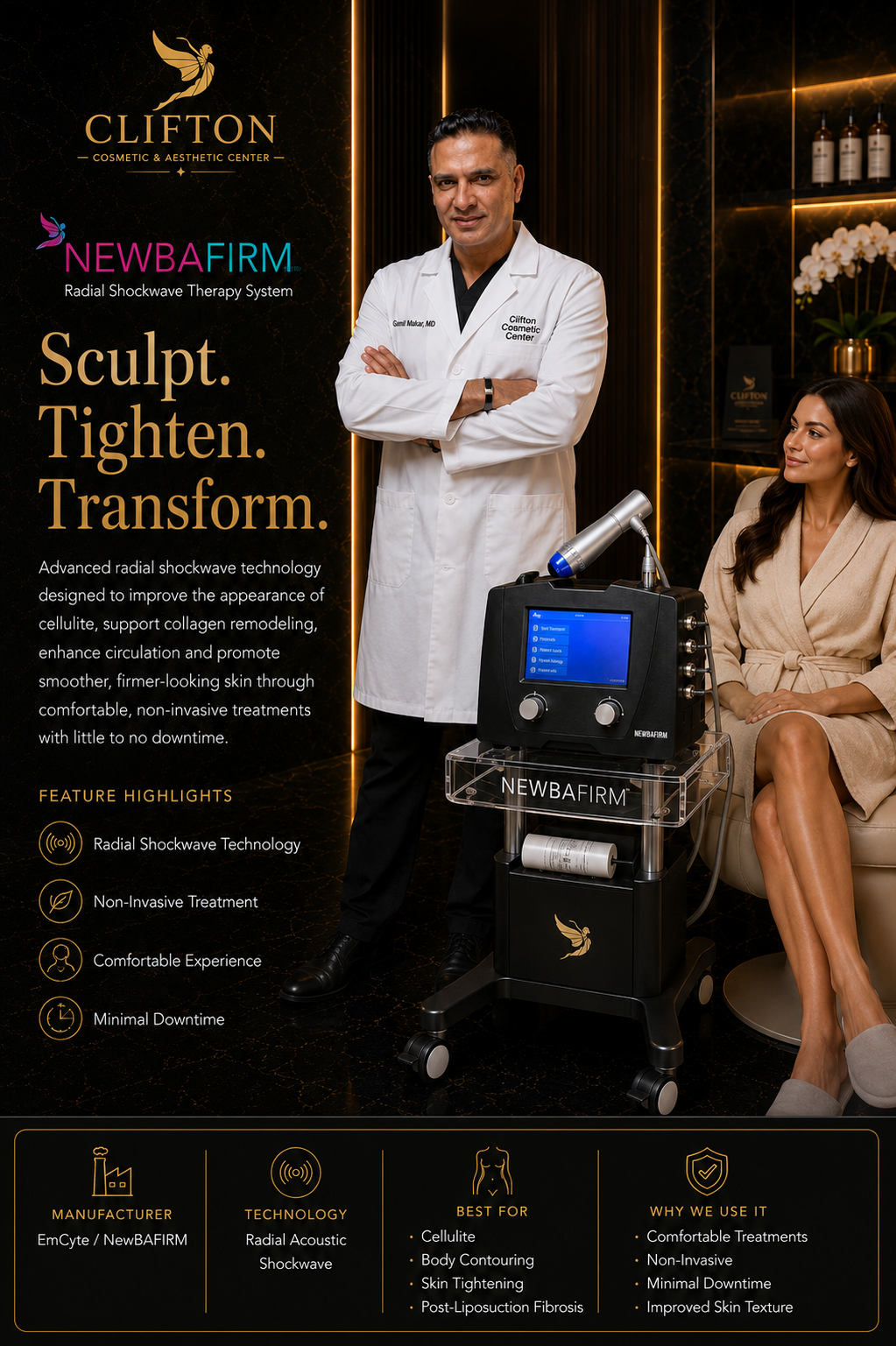 NewbaFIRM – Advanced Radial Shockwave Therapy System