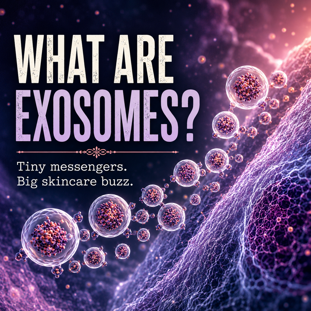 What Are Exosomes? And Why Are We Putting Them on Your Face?