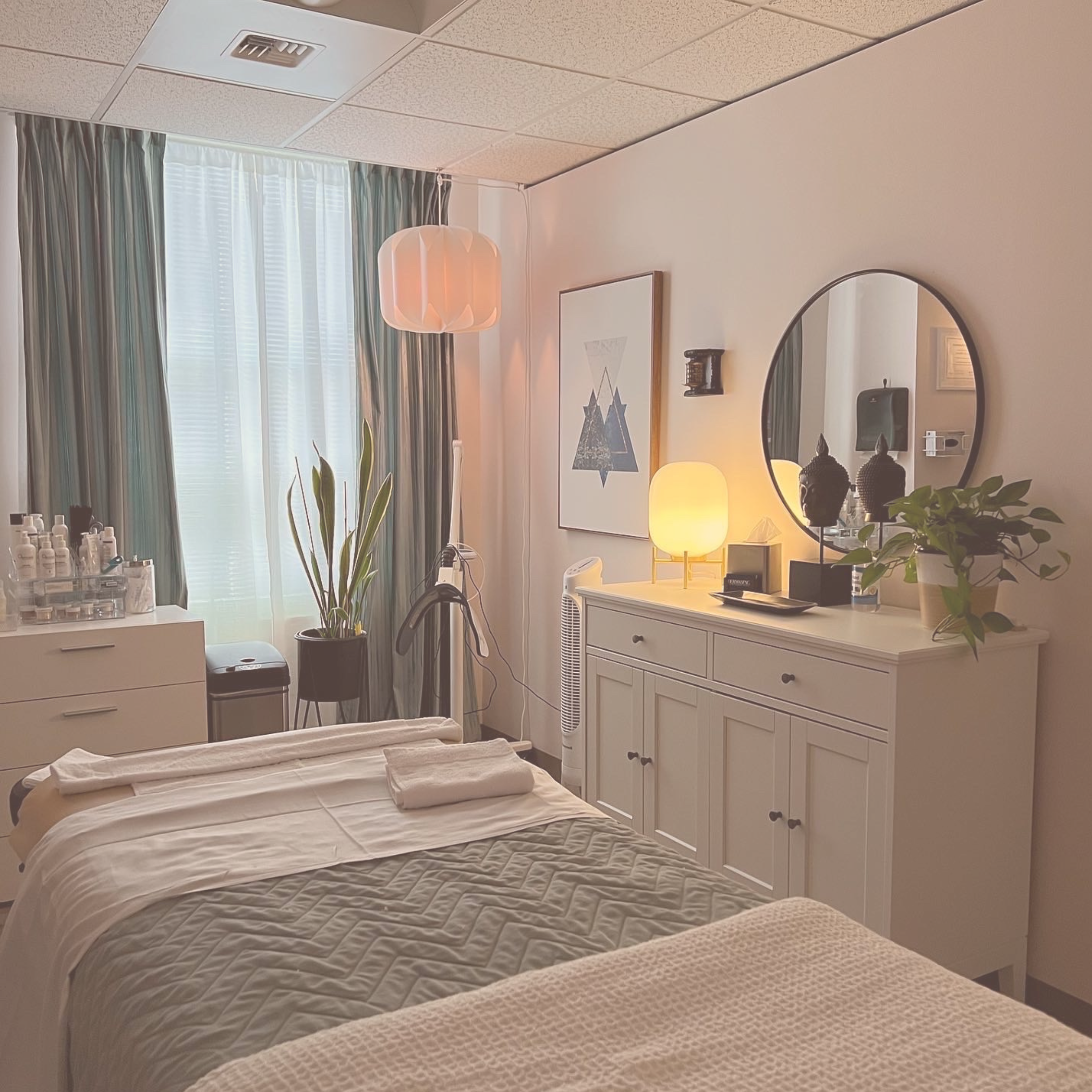 A beautiful treatment room at Dermaspace