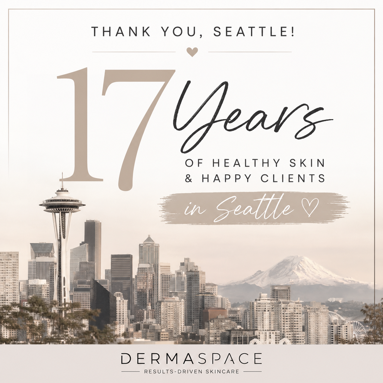 DERMASPACE Celebrates 17 Years in Seattle with Anniversary Specials