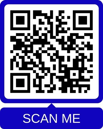 A scannable QR code for donations