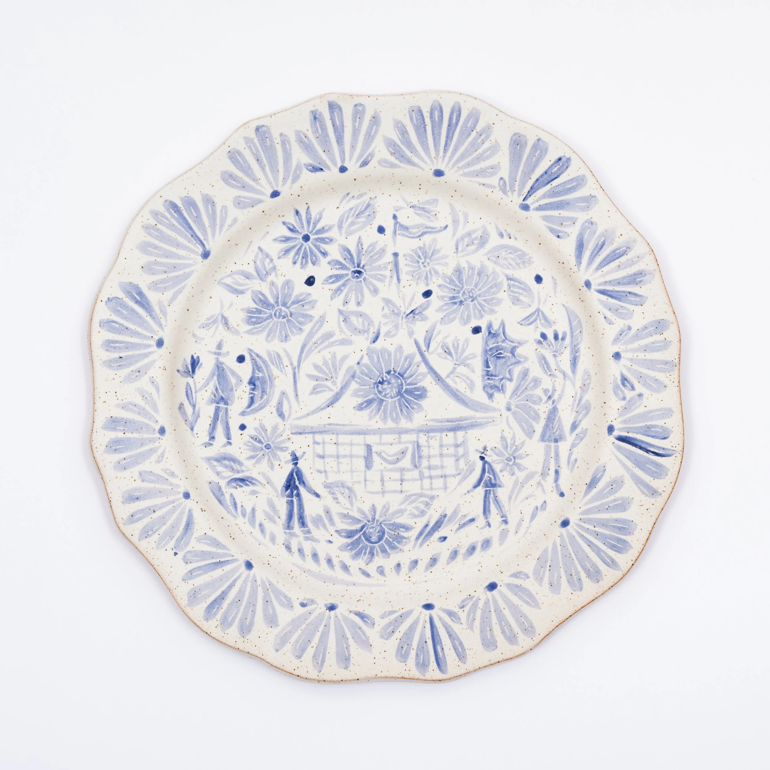 Home in the Garden- Scalloped Platter