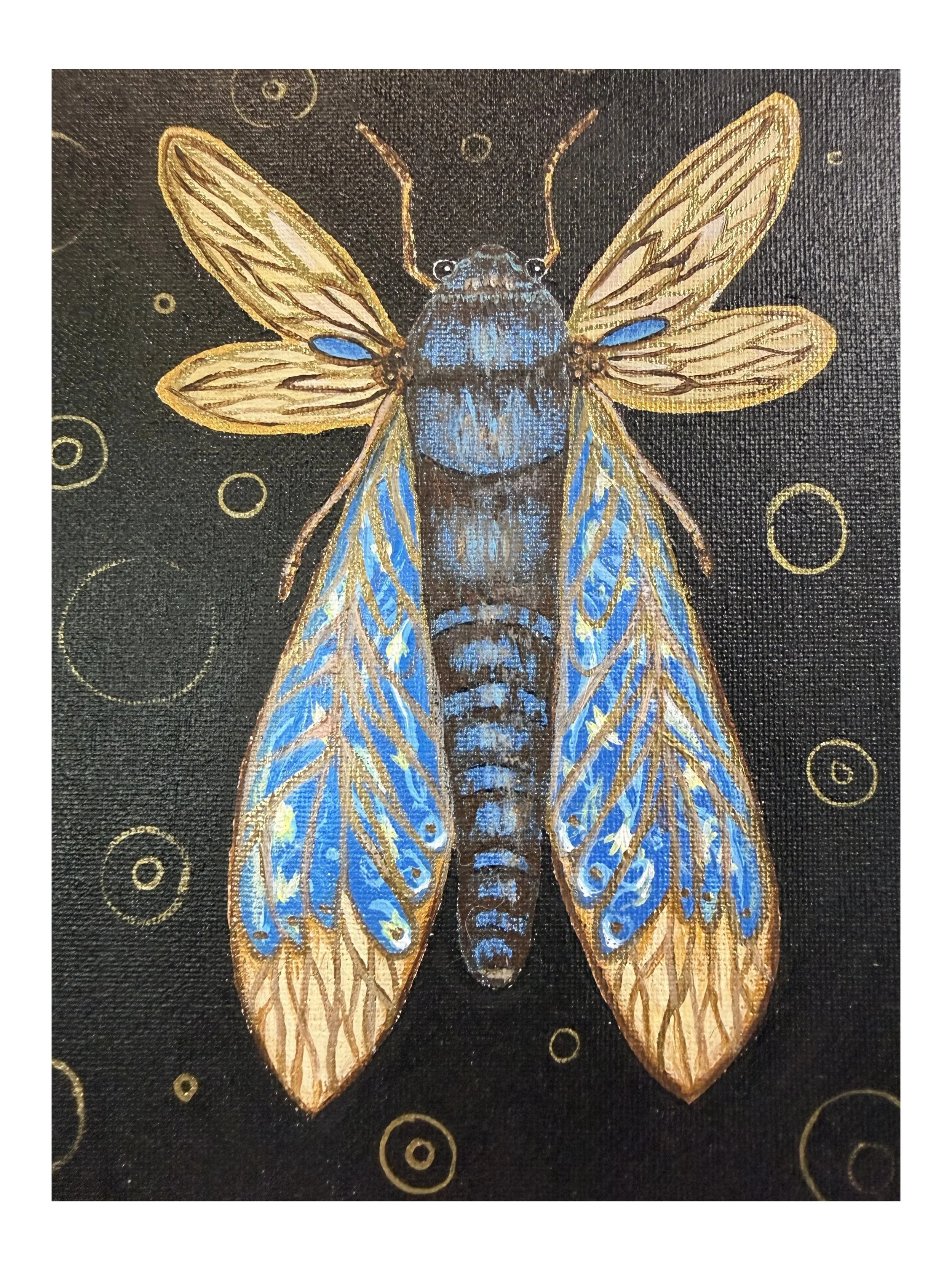 "Queen Cicada" - Prints, Stickers