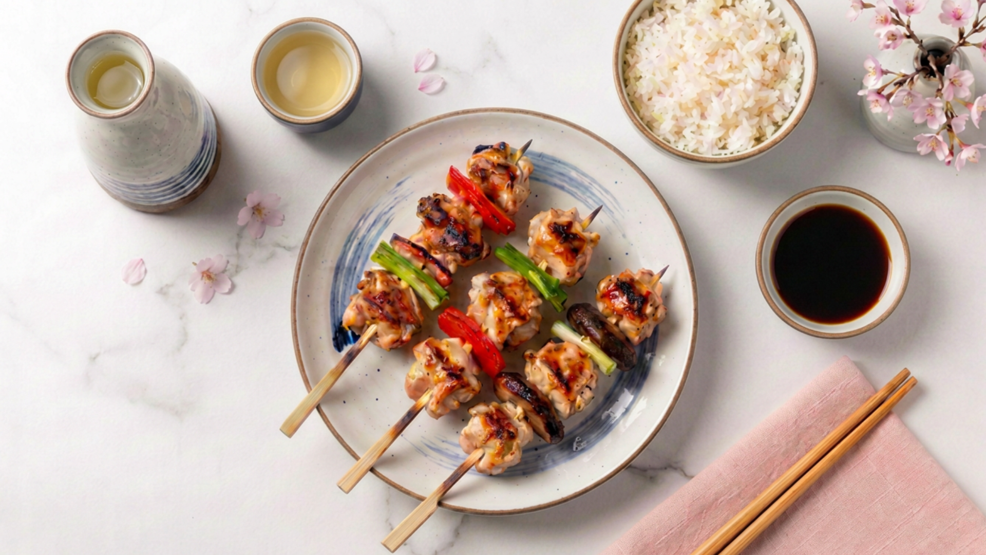 Backyard Yakitori-Style Chicken Skewers