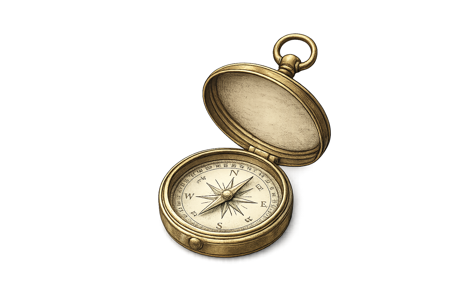 Antique compass illustration representing confident financial guidance for small businesses