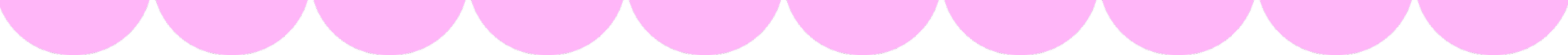 Light pink semi-circular border