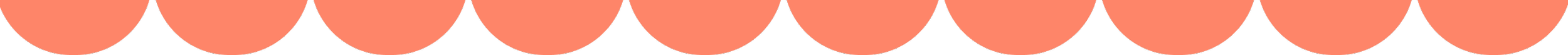 Orange semi-circular pattern