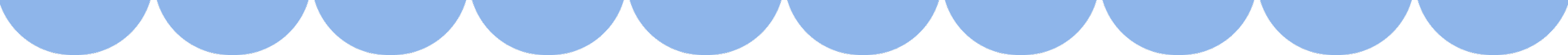 Blue semi-circular border