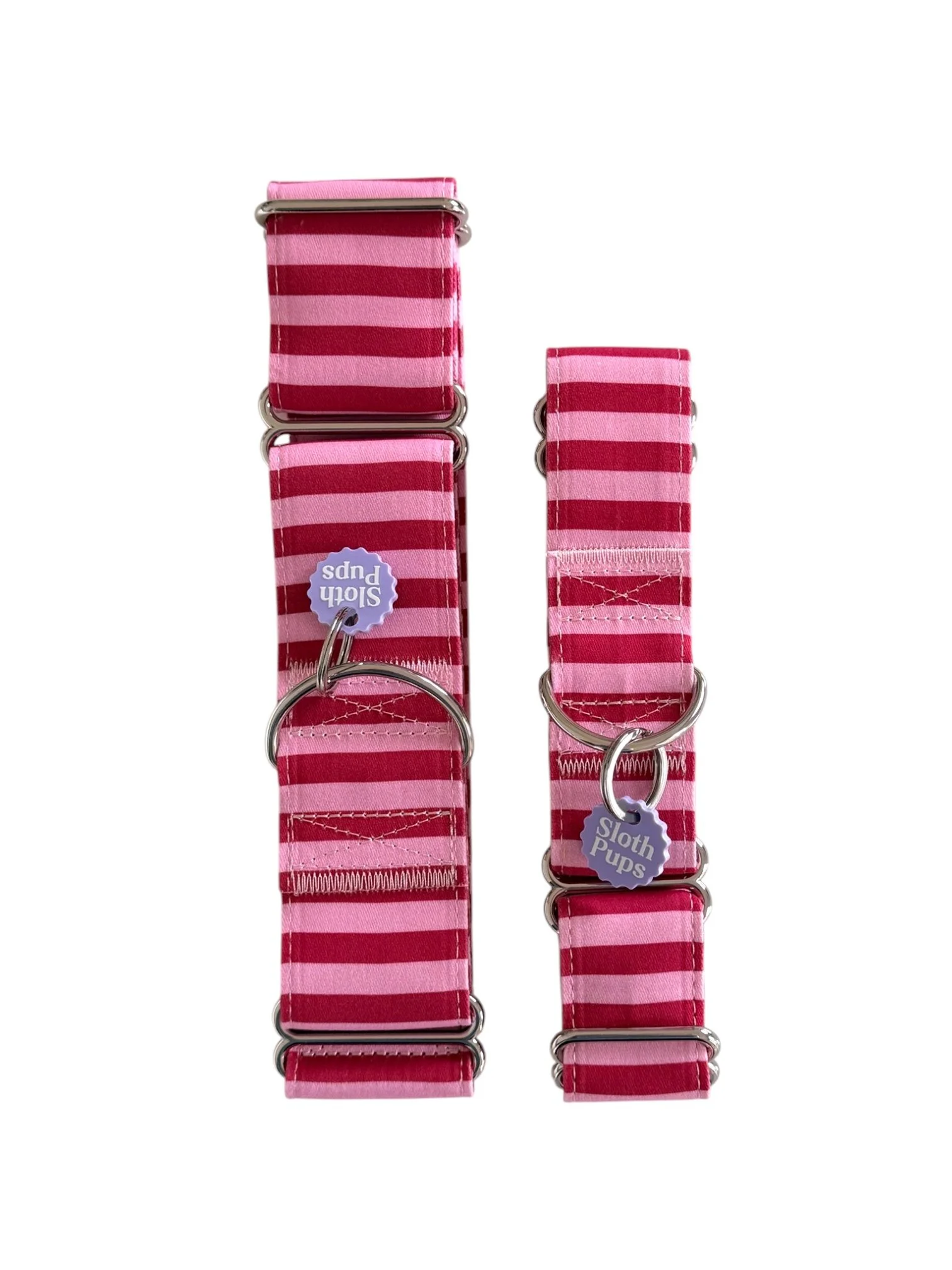 Rose and Rhubarb Dog Martingale Collar (Vertical)