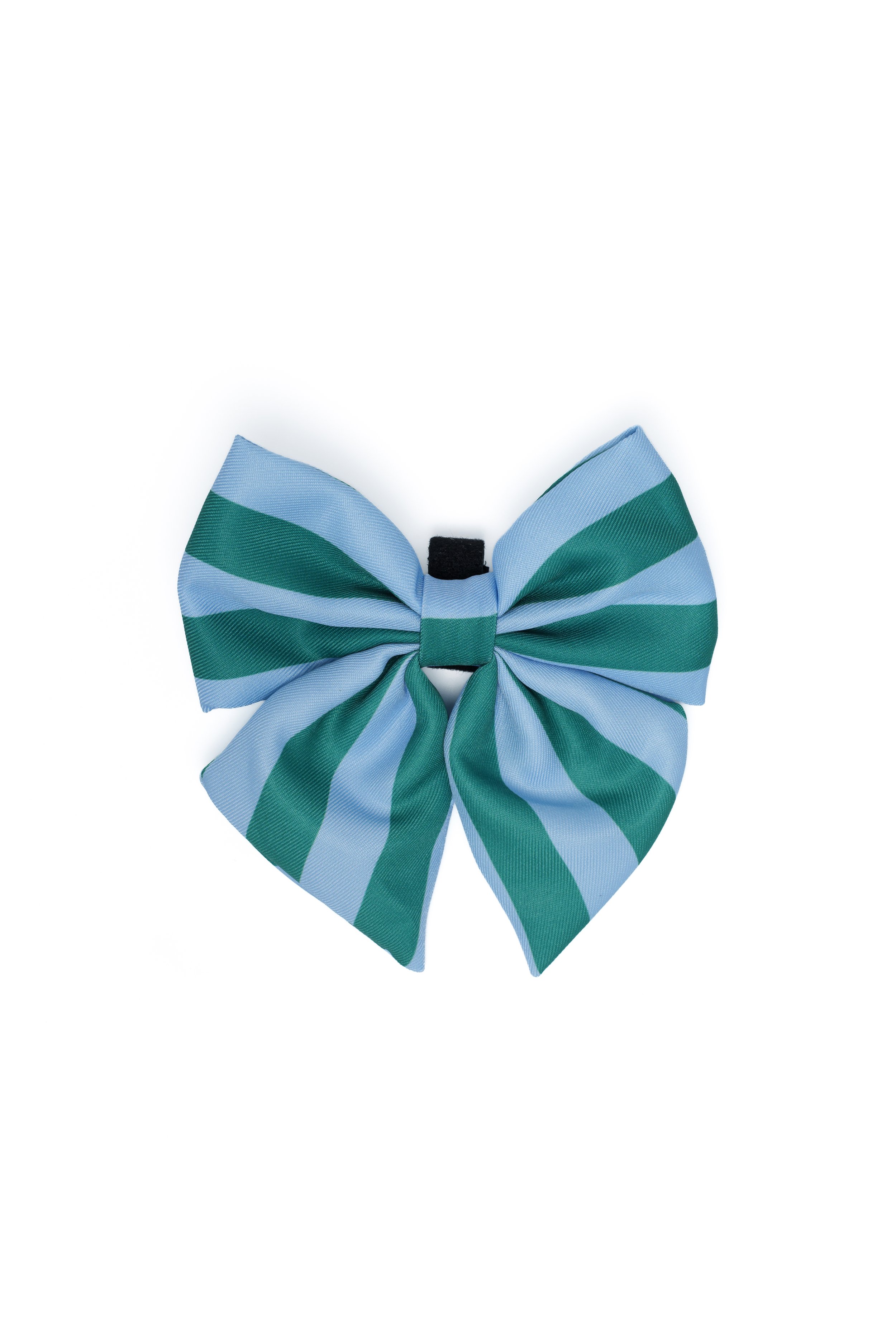 Green and Blue Stripe Dog Bow Tie - Tide and Turf