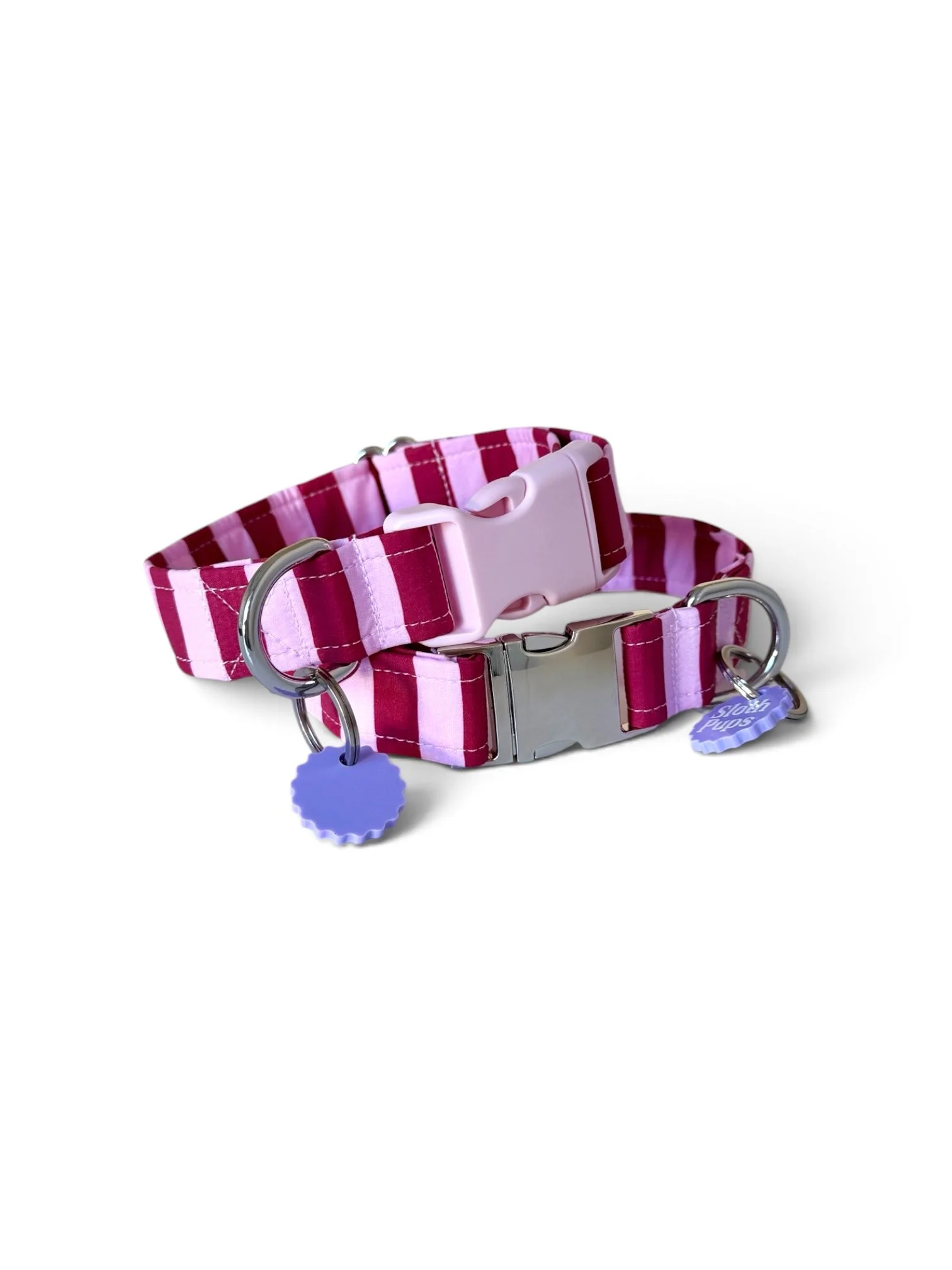 Rose and Rhubarb Dog Collar