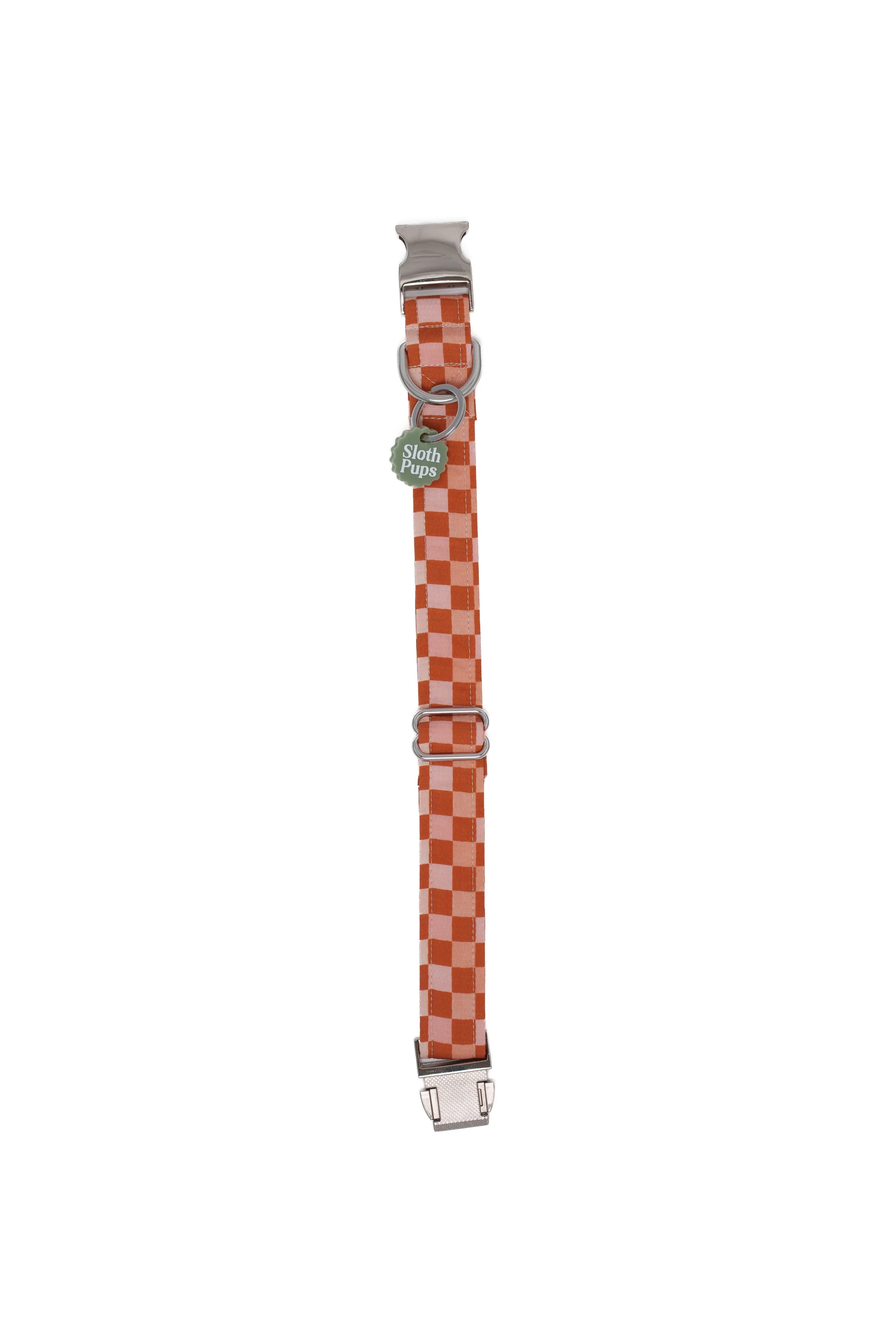 Earthy Checker Metal Buckle Flay Lay.jpg