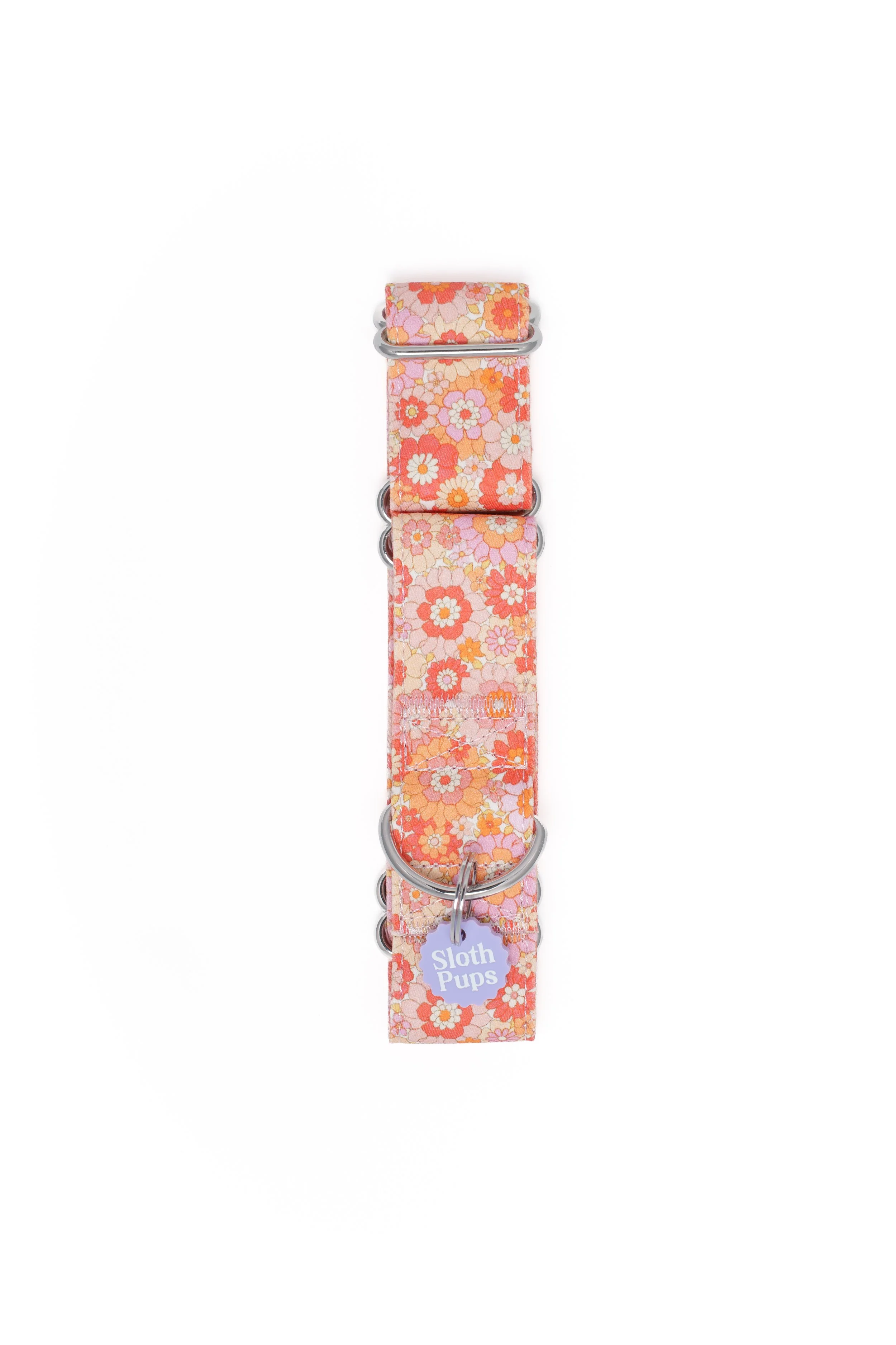 Apricot Florals Single Martingale Birds Eye view.jpg