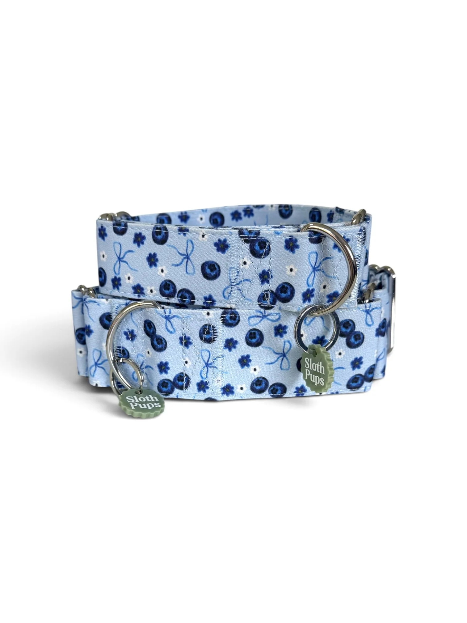 Bows & Blueberries - Blueberry Bow Belle Martingale Collar