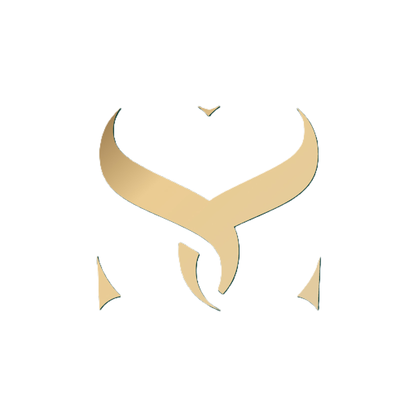 Two metallic gold entwined Ss.
