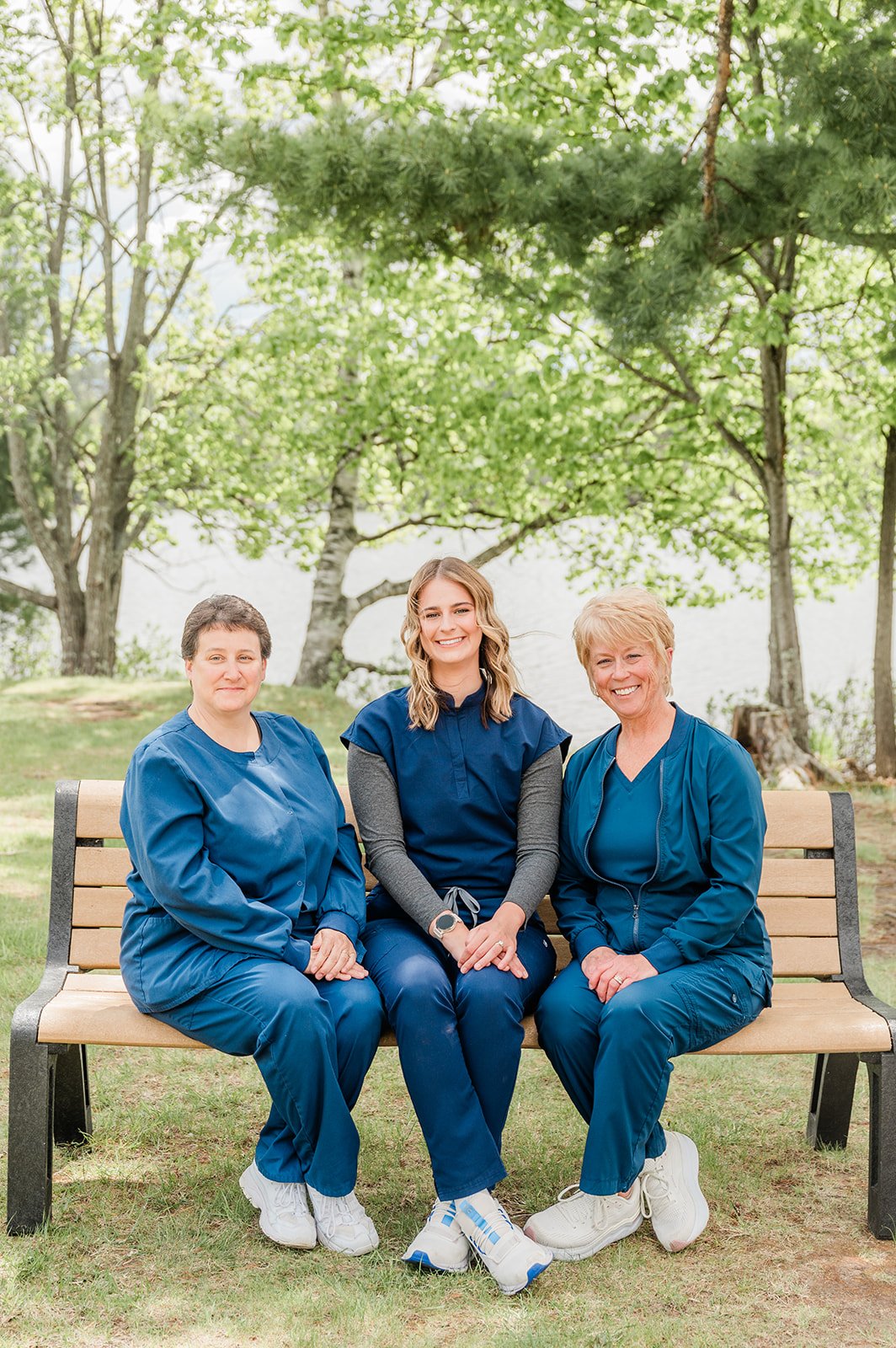 Legacy Family Dental's hygienist team, Jackie, Roni, and Danielle.