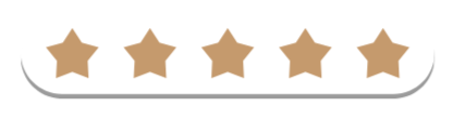 Five gold stars on a white background