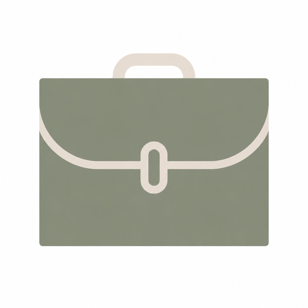 Briefcase icon representing workplace wellbeing, employment support, and professional growth.