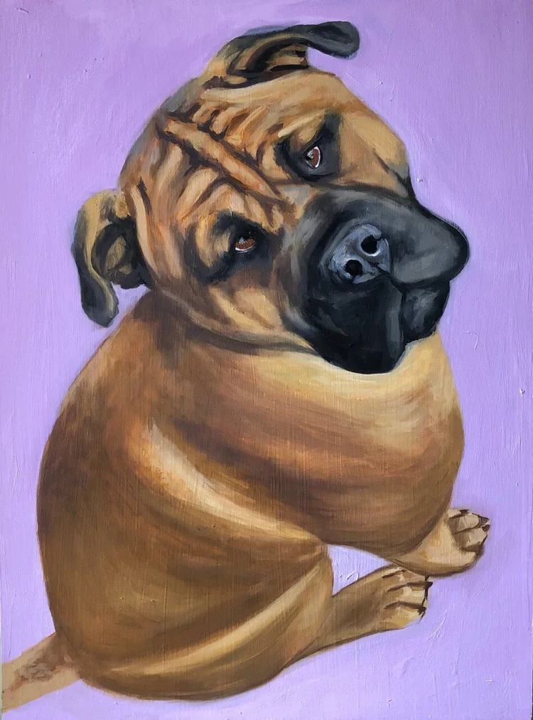 Bodhi by Nicole McKinney, Oil Paint on Wooden Canvas, 18 inches by 24 inches, finished in October 2020.