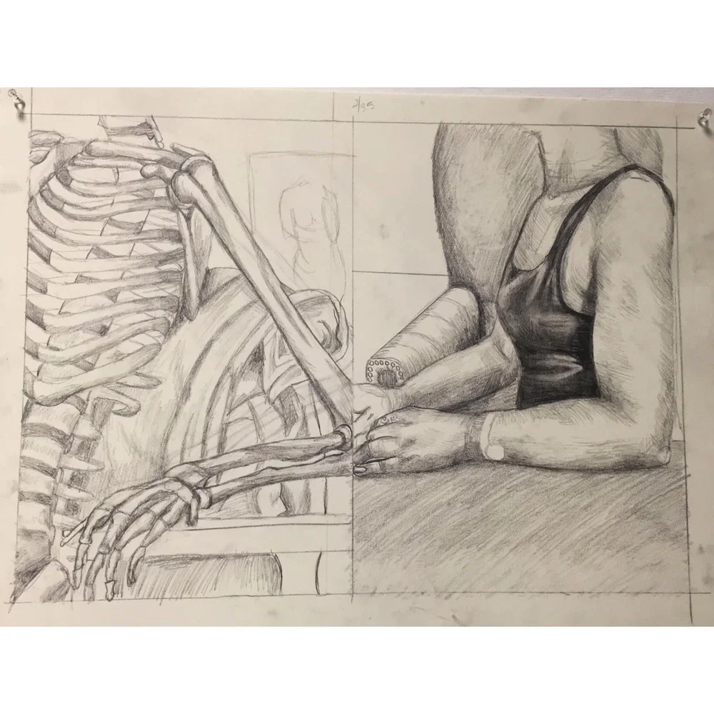 Arm Anatomy by Nicole McKinney, pencil on drawing paper, 18 inches by 24 inches, finished in May 2018.