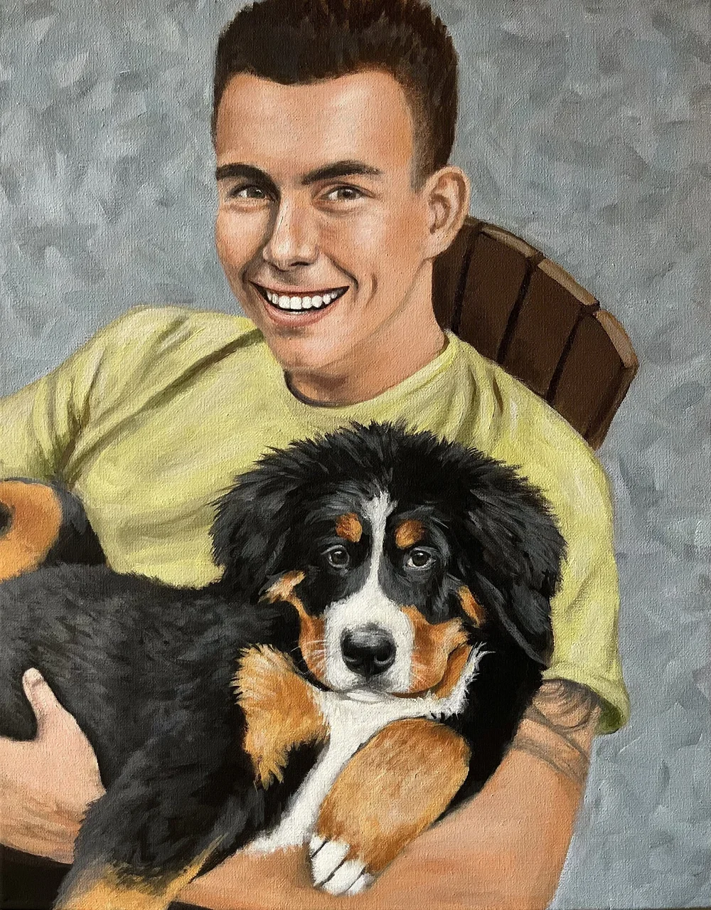 Kellen By Nicole McKinney, Oil Paint on Canvas, 16 inches by 20 inches, Finished in December 2022.