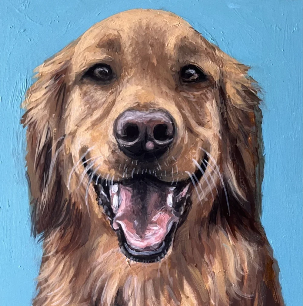Sequoia By Nicole McKinney, Oil Paint on Wooden Canvas, 8 inches by 8 inches, Finished in May 2022. 
