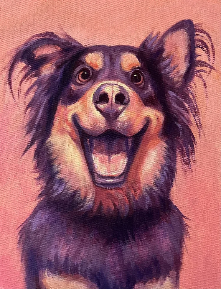 Ziggy by Nicole McKinney, Oil Paint on Canvas, 11 inches by 14 inches, Finished in December 2023.