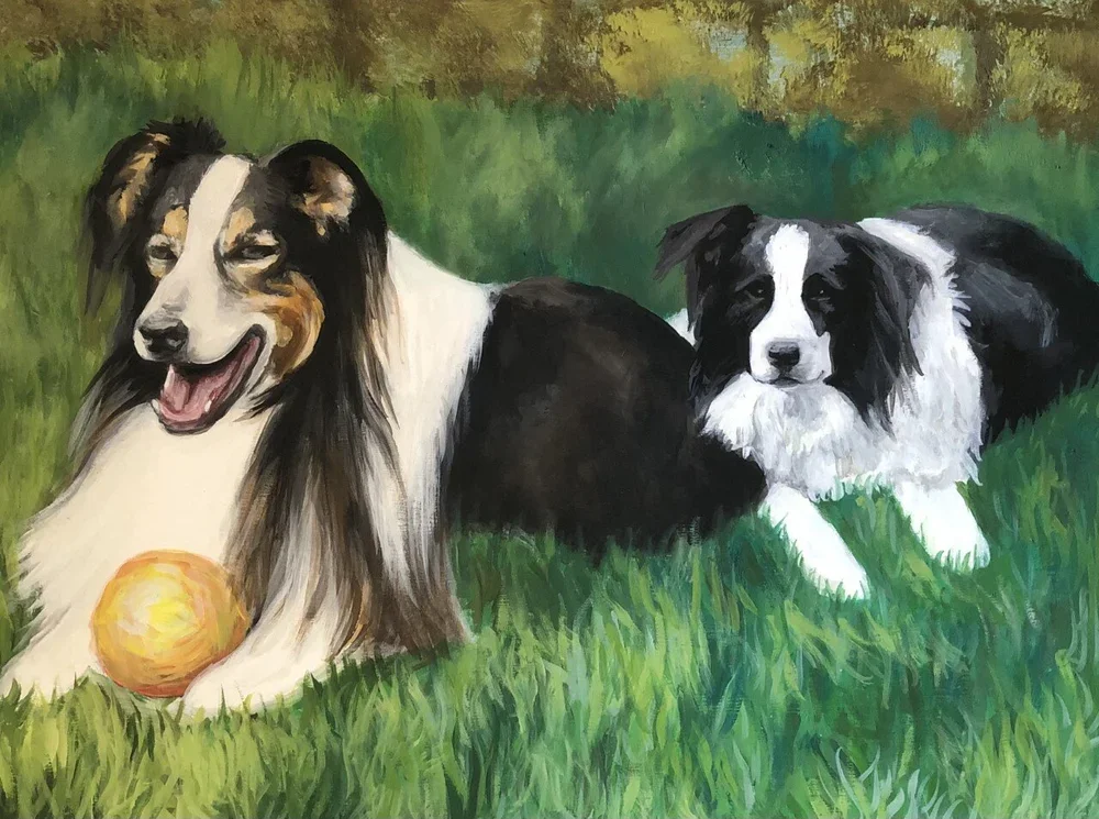 Fun at the Park by Nicole McKinney, Oil Paint on Wooden Canvas, 18 inches by 24 inches finished in December 2020. Commission.