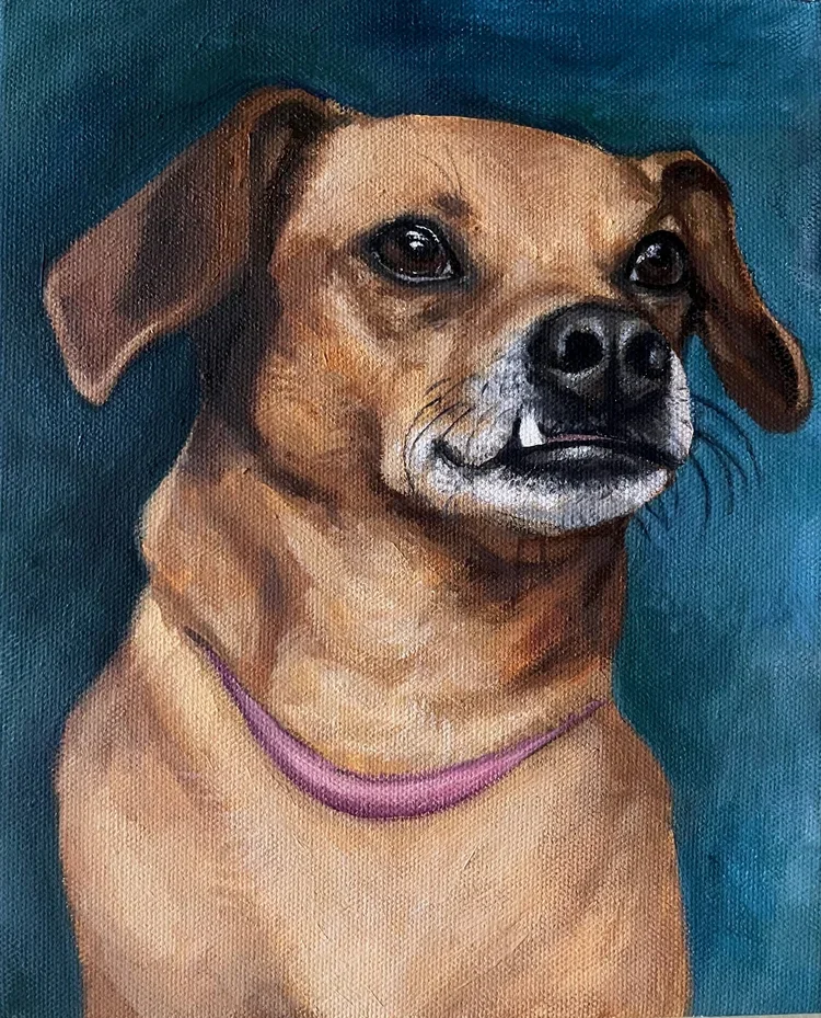 Maisie By Nicole McKinney, Oil Paint on Canvas, 8 inches by 10 inches, Finished in January 2024.