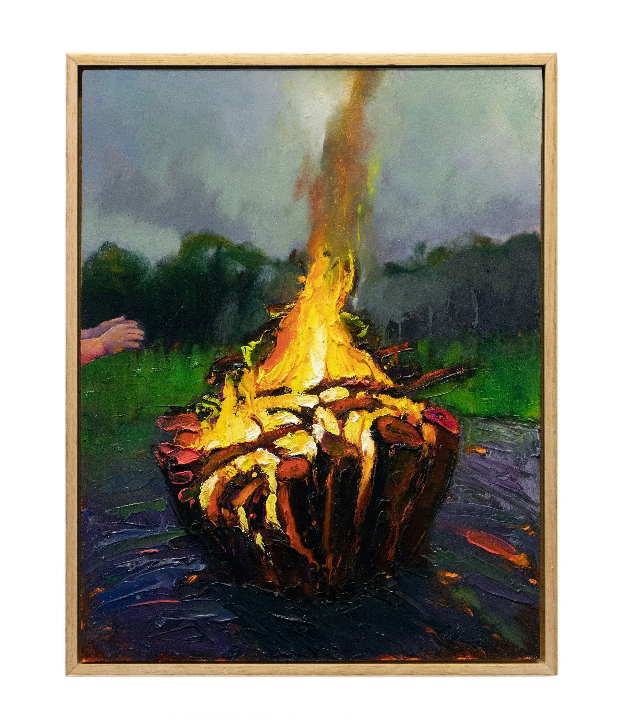 Heaps Better, 2023, oil on wood, 28 x 36cm