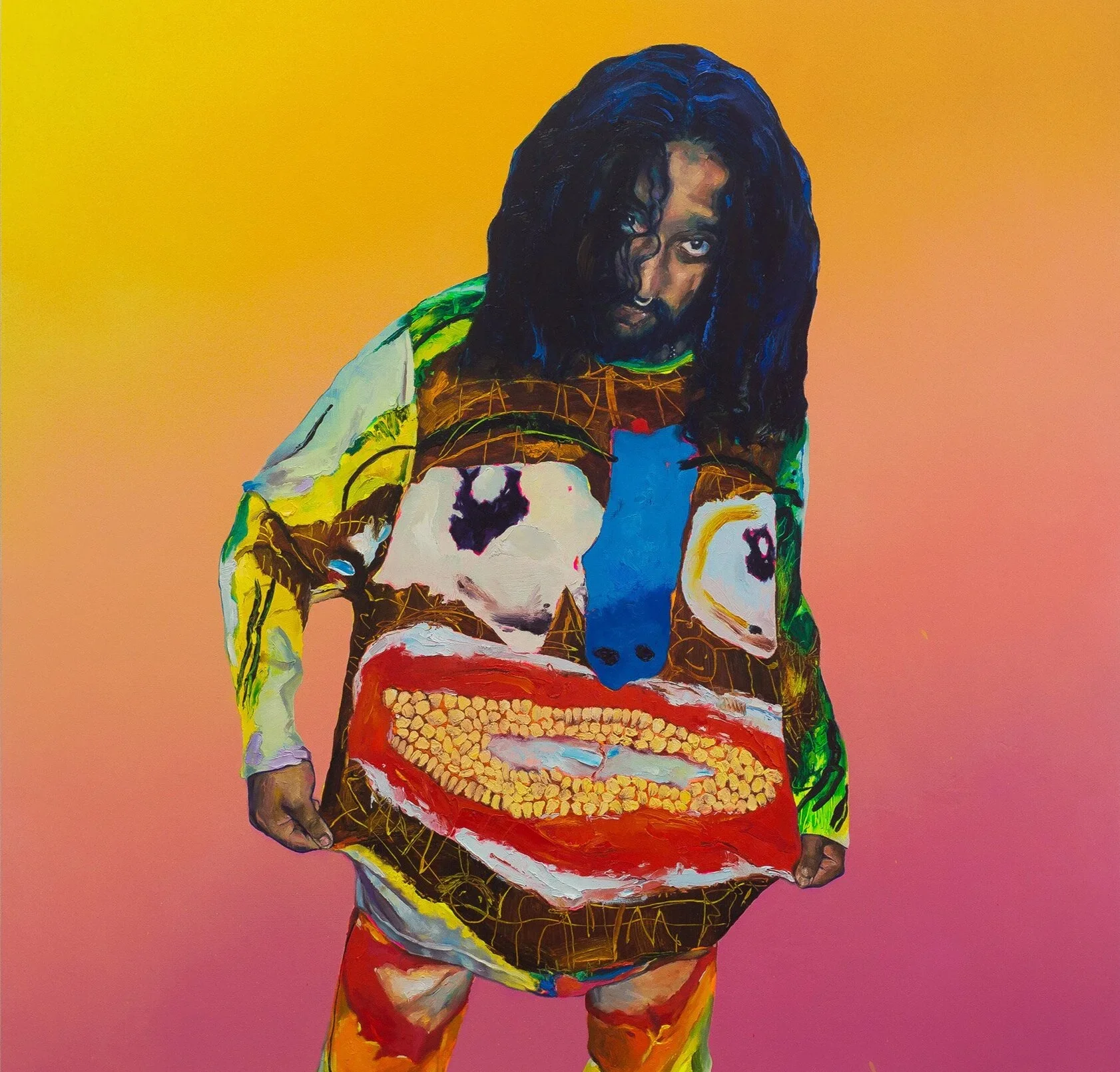 Ramesh, 2020, oil on wood, 100 x 100cm. Lester Prize finalist