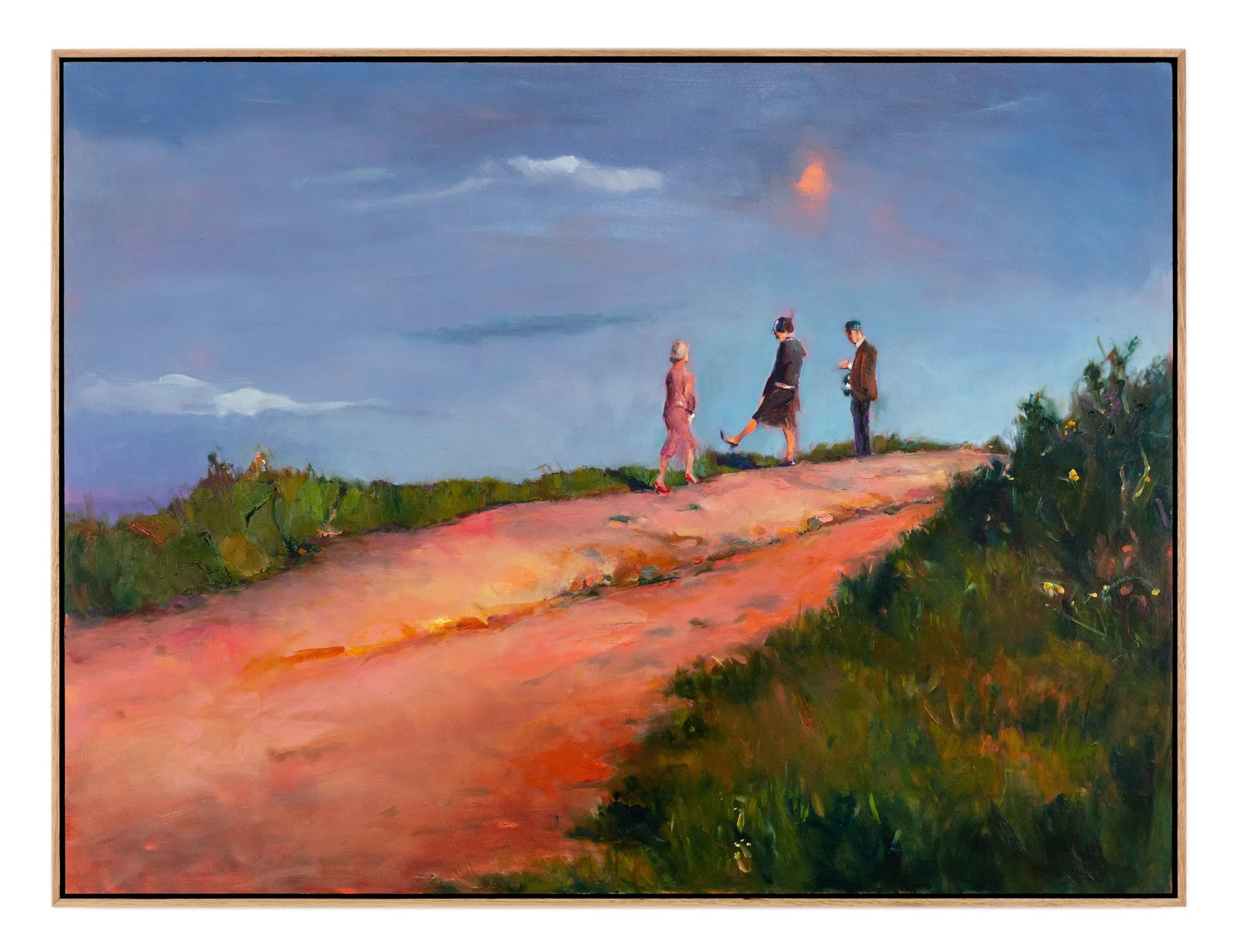 The Stretch, 2019, oil on Wood, 78 x 104 cm