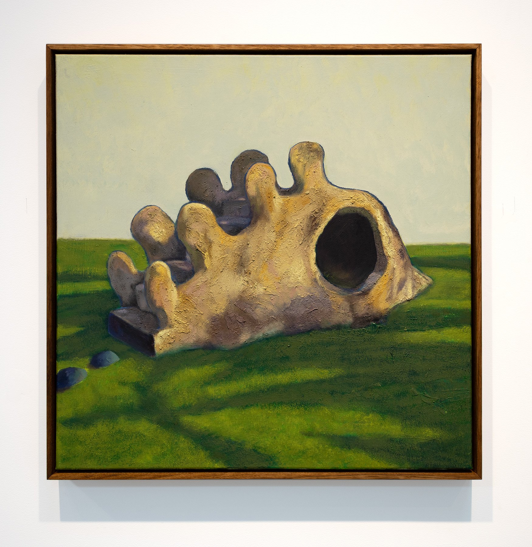 K-town, 2026, oil on linen, 63 x 63cm, via Stala Contemporary